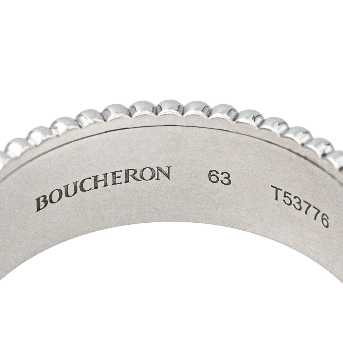Bague Bandeau BOUCHERON "Quatre" en or blanc et diamants