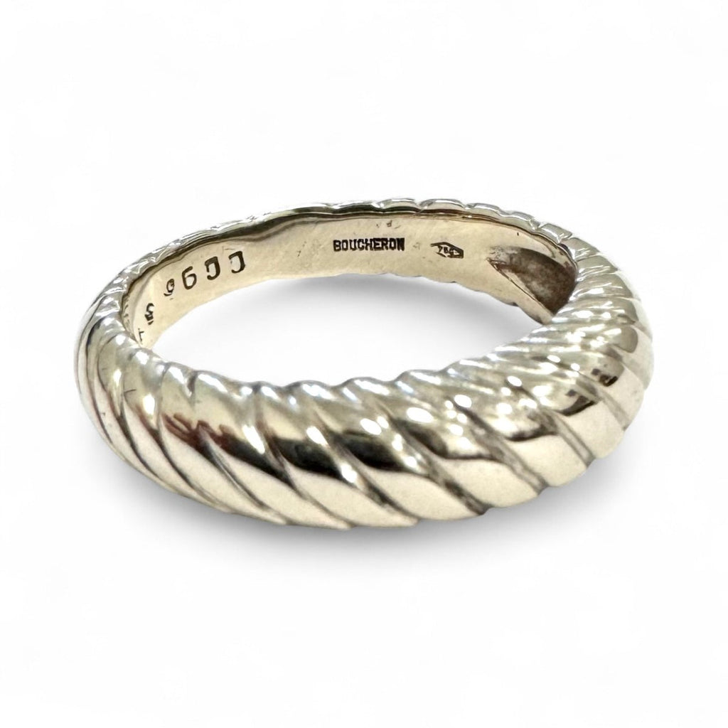 Bague Jonc BOUCHERON en or blanc