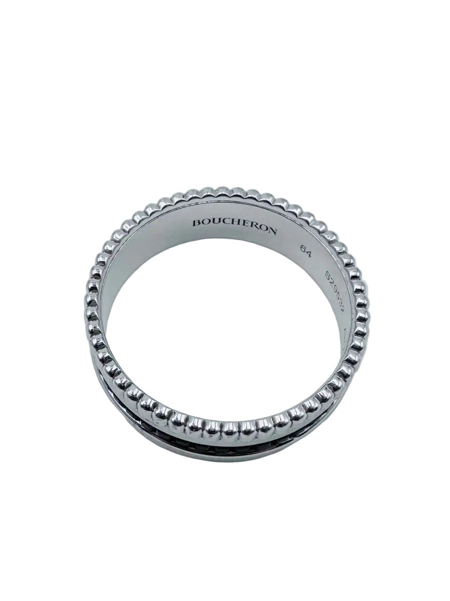 Bague BOUCHERON "Quatre Black Edition" en or blanc et PVD noir