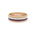 Bague Boucheron "Quatre Classique Small" en or rose, blanc et jaune.