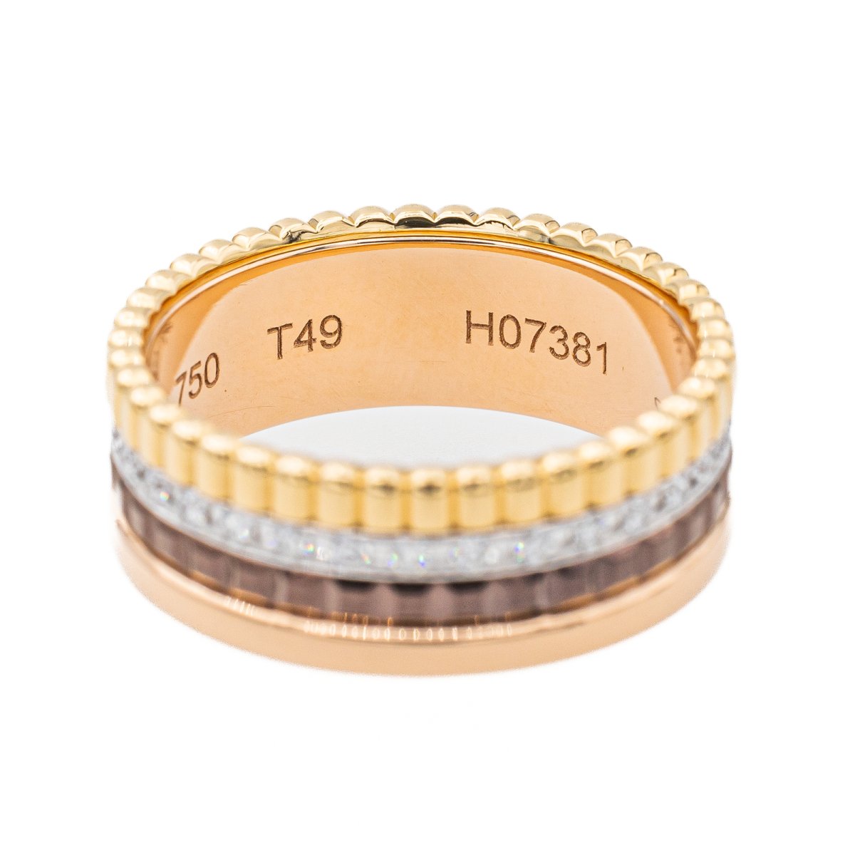 Bague BOUCHERON "Quatre" en trois ors et diamants