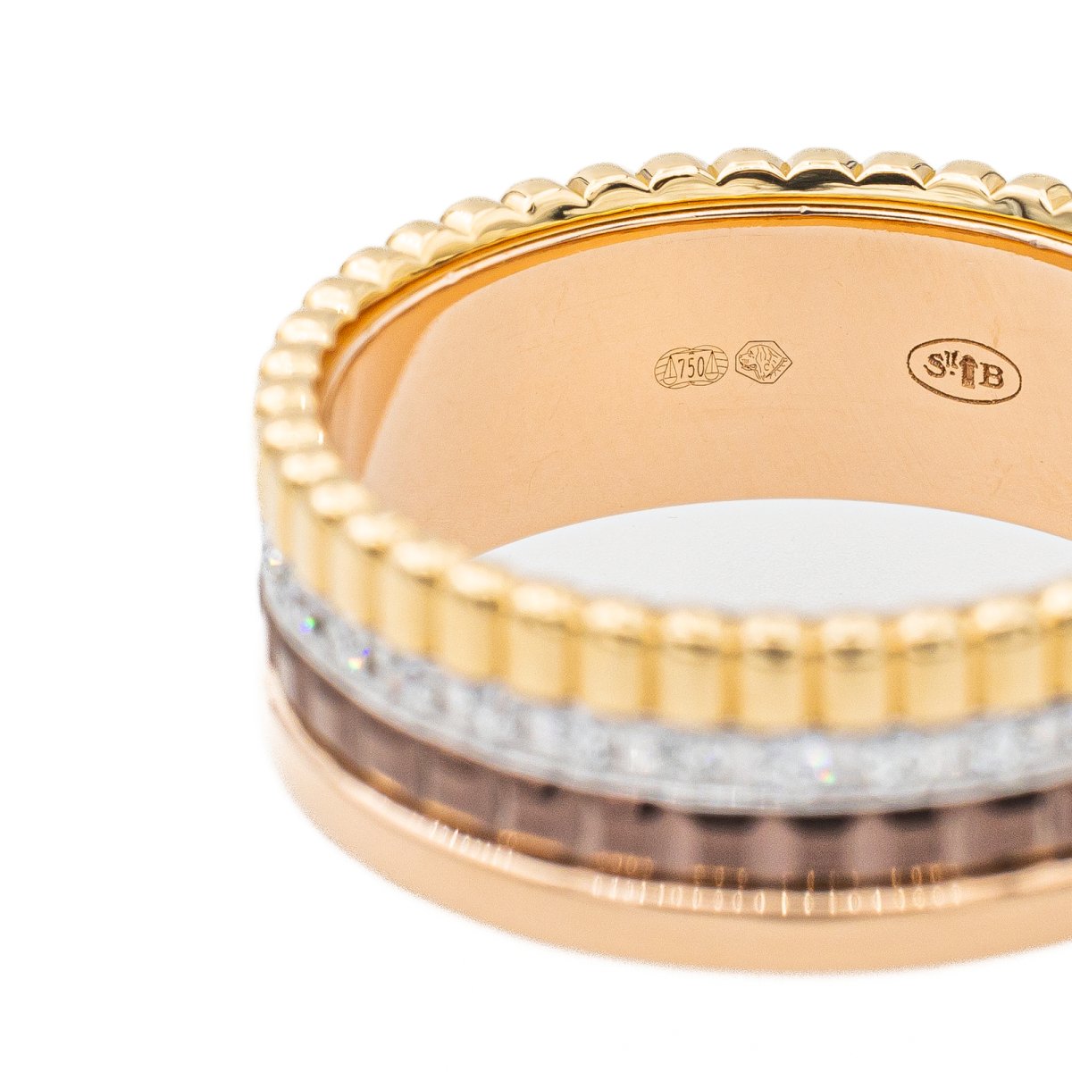 Bague BOUCHERON "Quatre" en trois ors et diamants