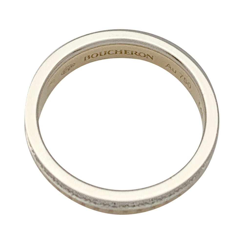 Bague Boucheron, “Quatre Radiant Edition Grosgrain”, deux ors et diamants
