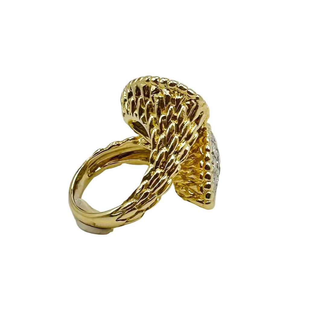 Bague Toi & Moi BOUCHERON "Serpent Bohème" en or jaune et diamants