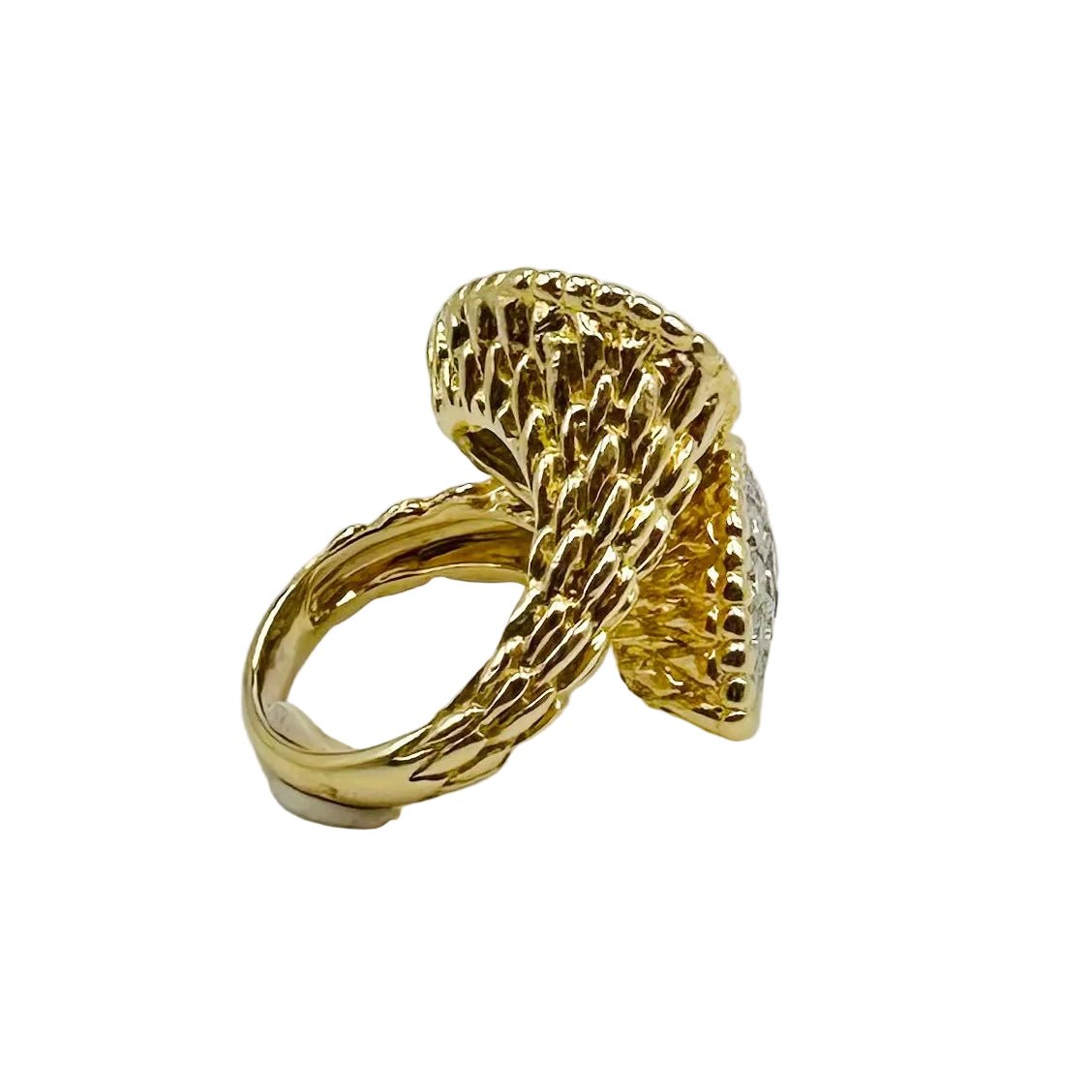 Bague Toi & Moi BOUCHERON "Serpent Bohème" en or jaune et diamants