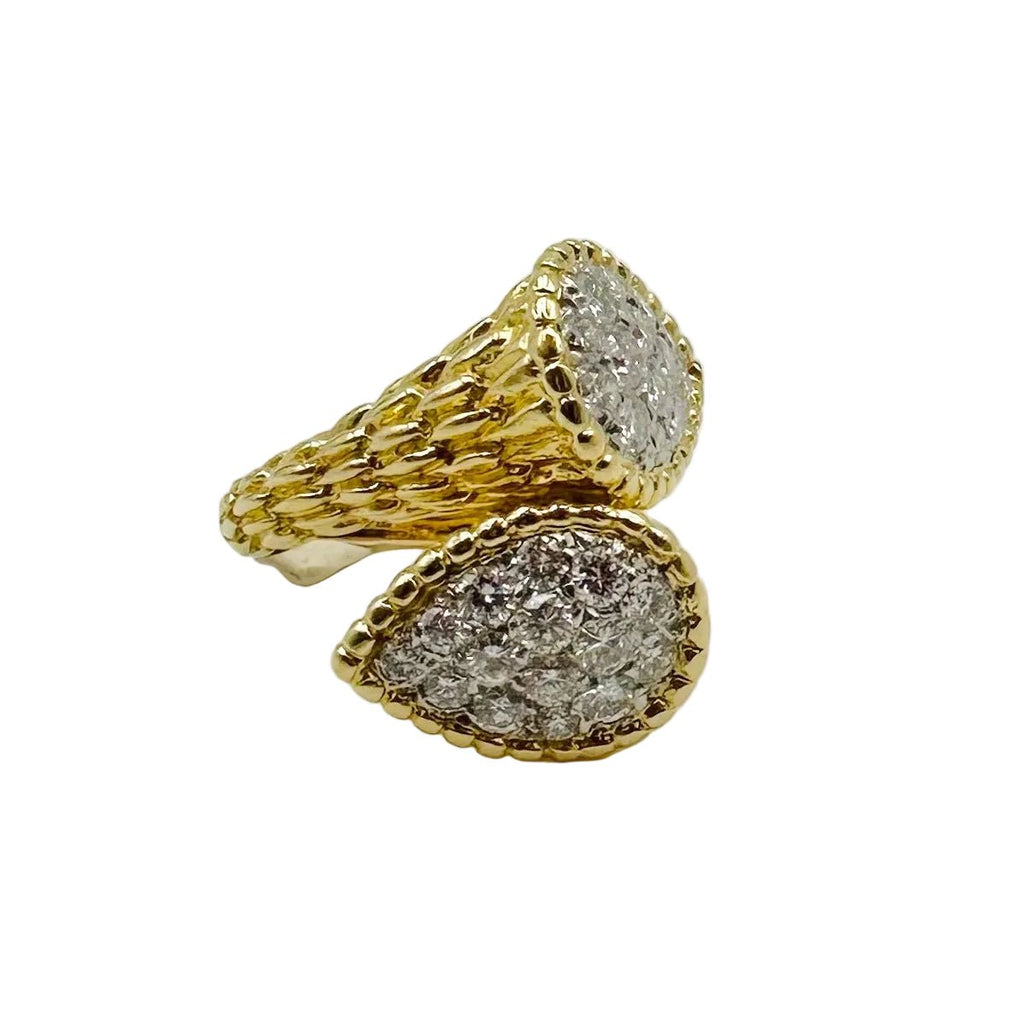 Bague Toi & Moi BOUCHERON "Serpent Bohème" en or jaune et diamants