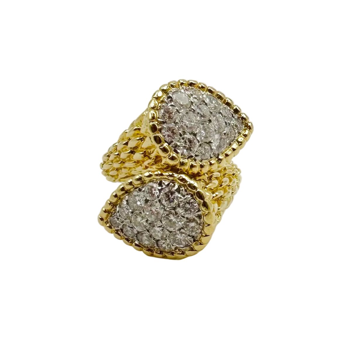 Bague Toi & Moi BOUCHERON "Serpent Bohème" en or jaune et diamants