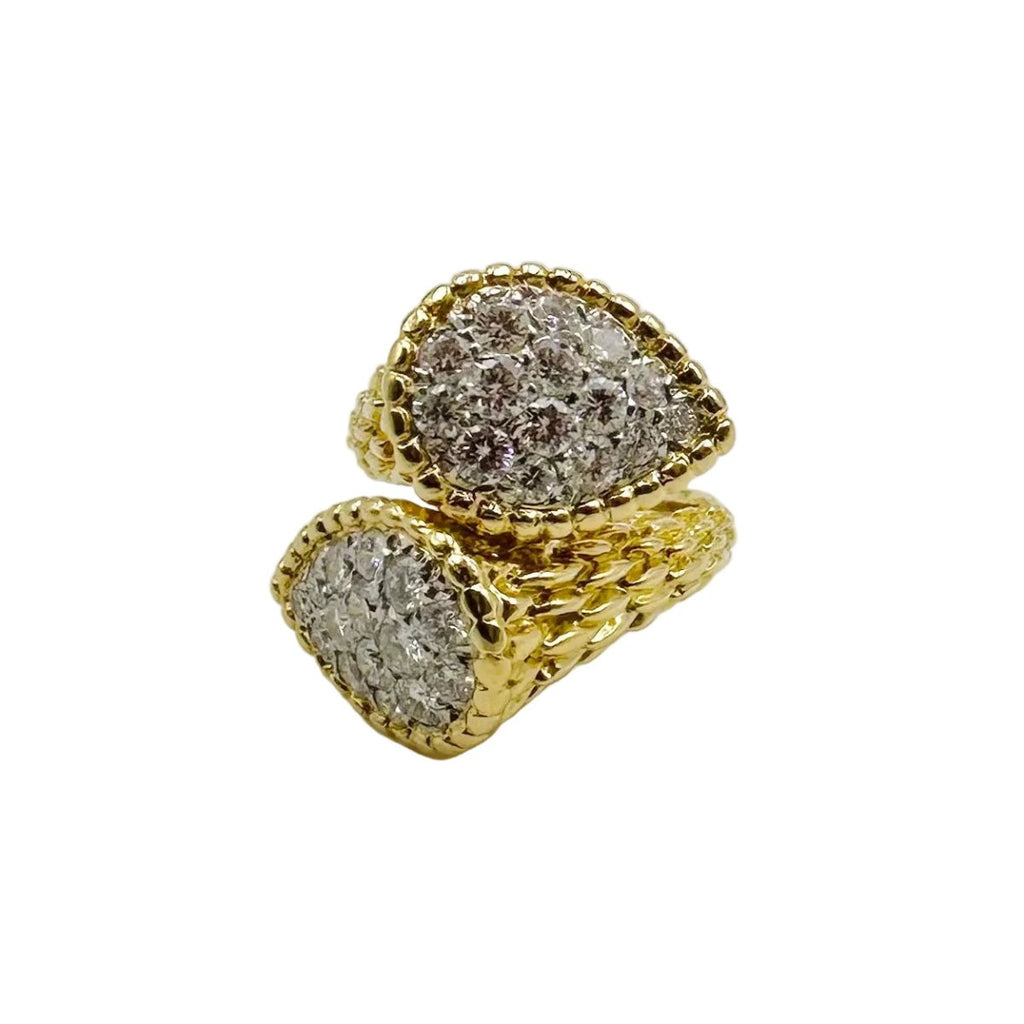 Bague Toi & Moi BOUCHERON "Serpent Bohème" en or jaune et diamants