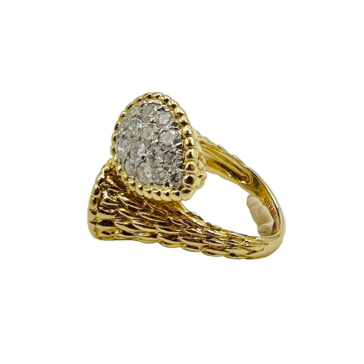 Bague Toi & Moi BOUCHERON "Serpent Bohème" en or jaune et diamants