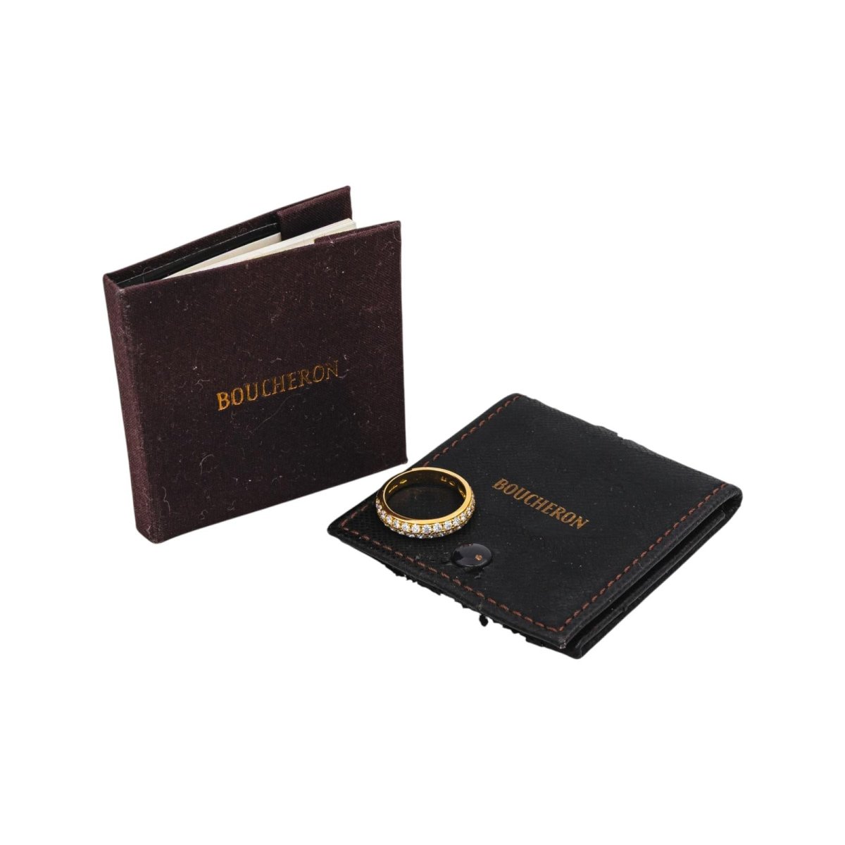 Bague Alliance BOUCHERON "Amour" en or jaune et diamants