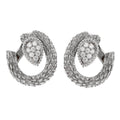 Boucheron Serpent Boheme White Gold Diamond Hoop Earrings