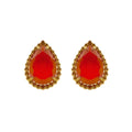 Earrings BOUCHERON in yellow gold and carnelian