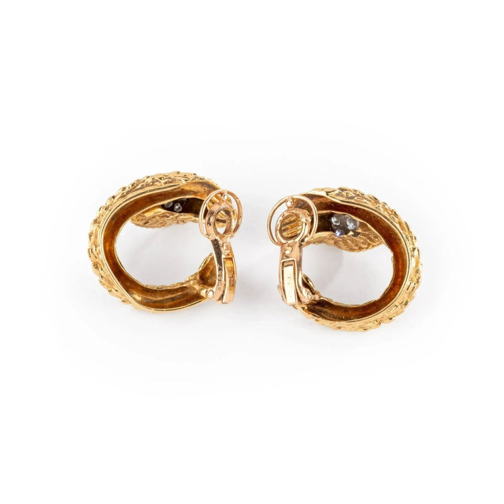 Boucles d'oreilles Clip BOUCHERON "Serpent Bohème" en or jaune et diamants