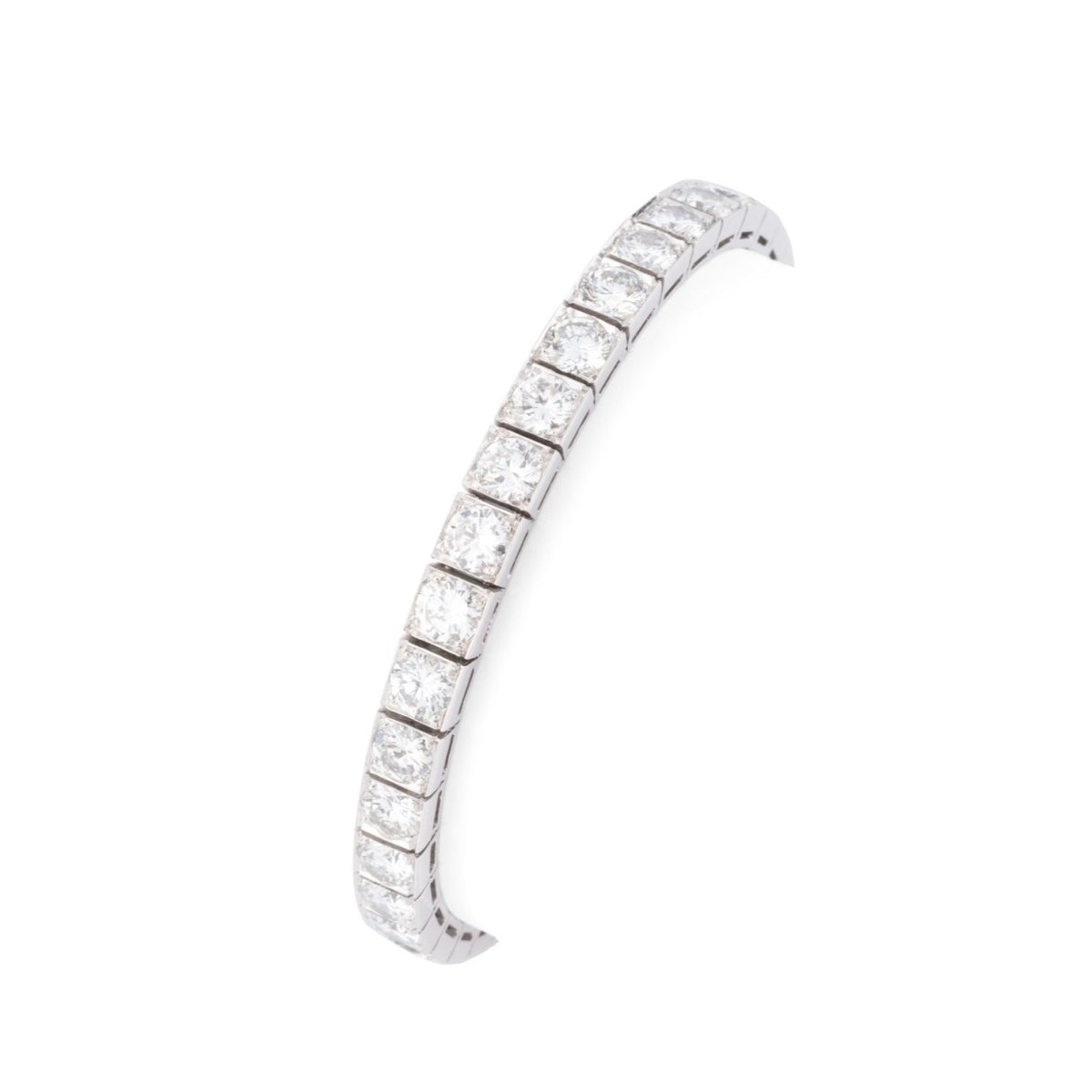 Bracelet Ligne BOUCHERON en platine et diamants