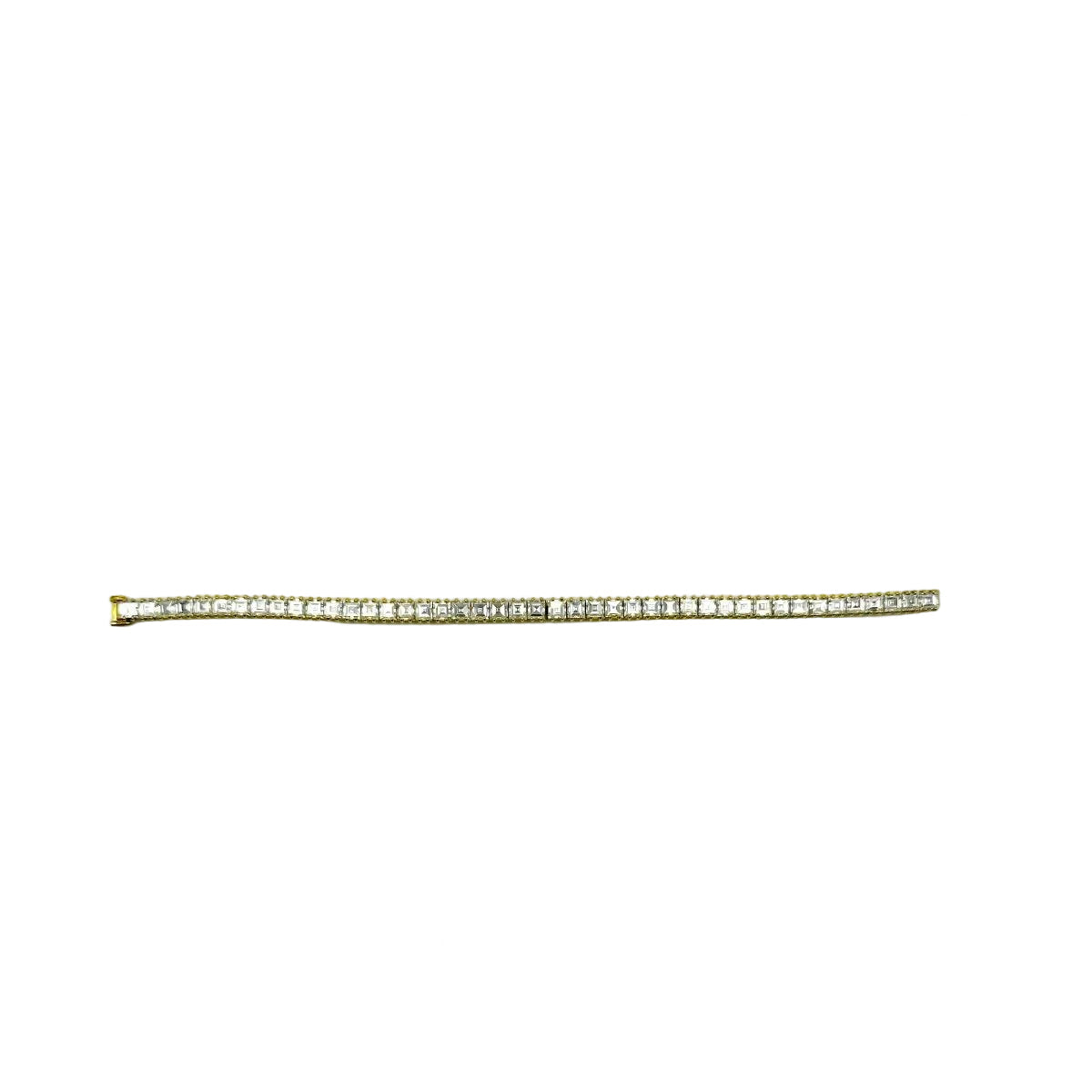 Bracelet Ligne BOUCHERON en or jaune, platine et diamants