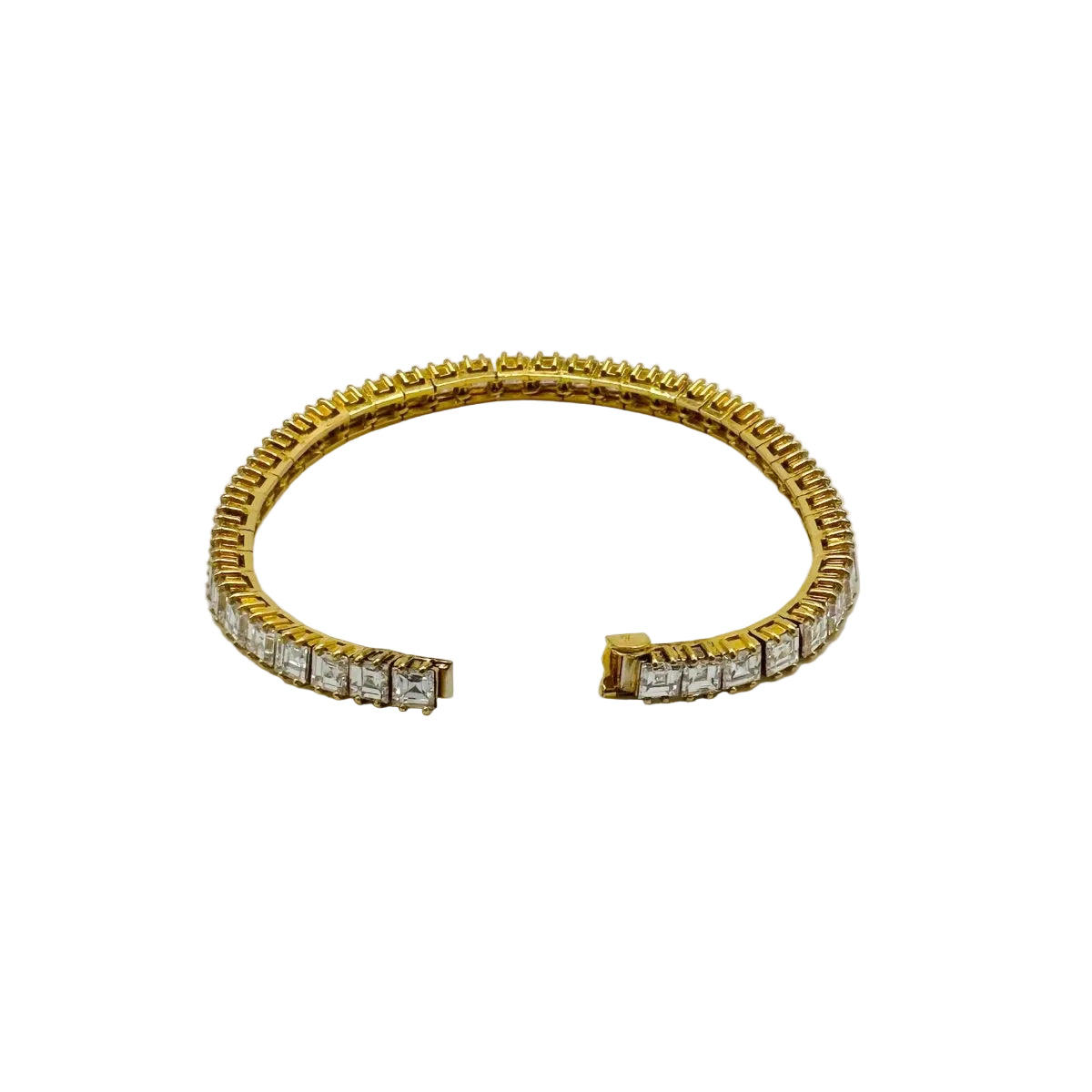Bracelet Ligne BOUCHERON en or jaune, platine et diamants
