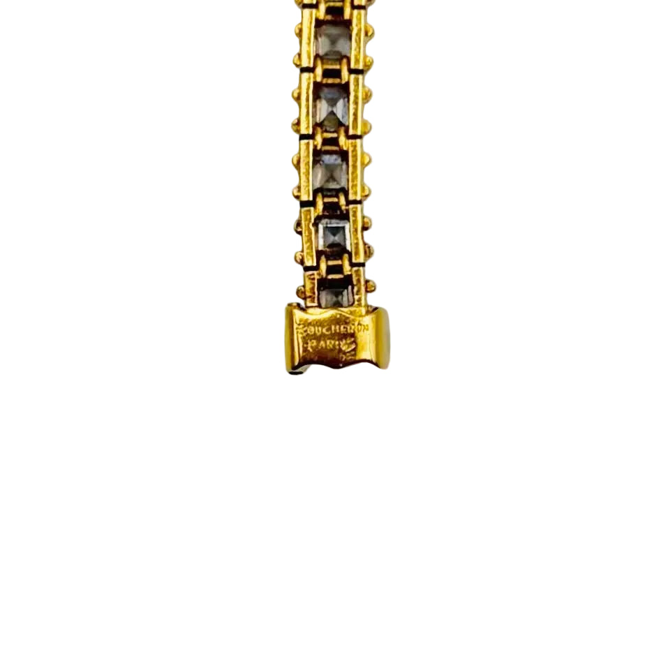 Bracelet Ligne BOUCHERON en or jaune, platine et diamants