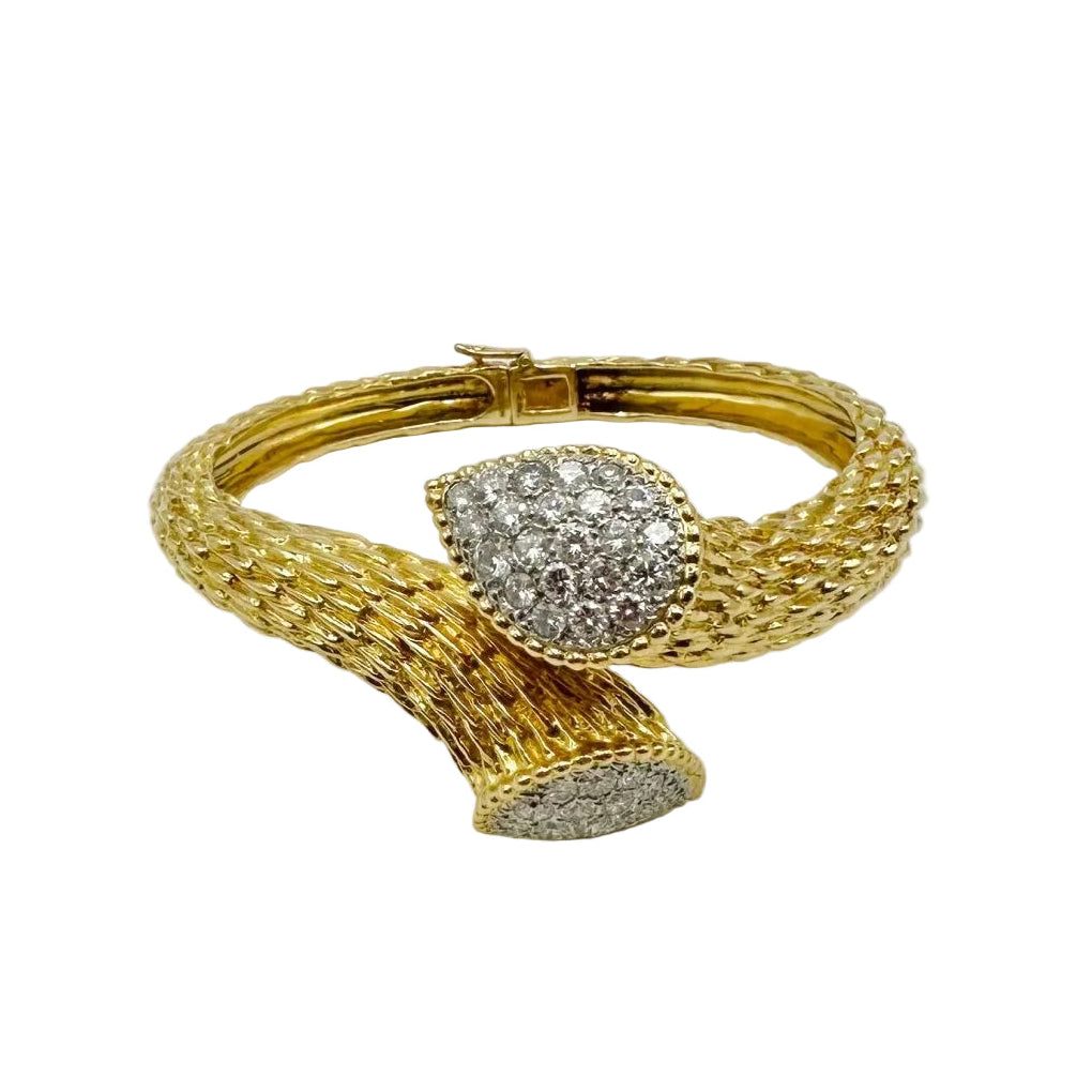 Bracelet BOUCHERON "Serpent bohème" en or jaune et diamants