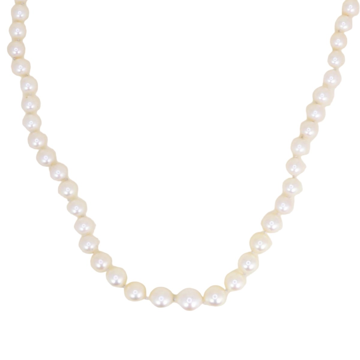 Collier Perles BOUCHERON en or blanc