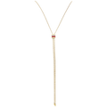 Collier Sautoir BOUCHERON "Cravate Quatre Red Edition" en or blanc, or jaune, or rose, céramique et diamants