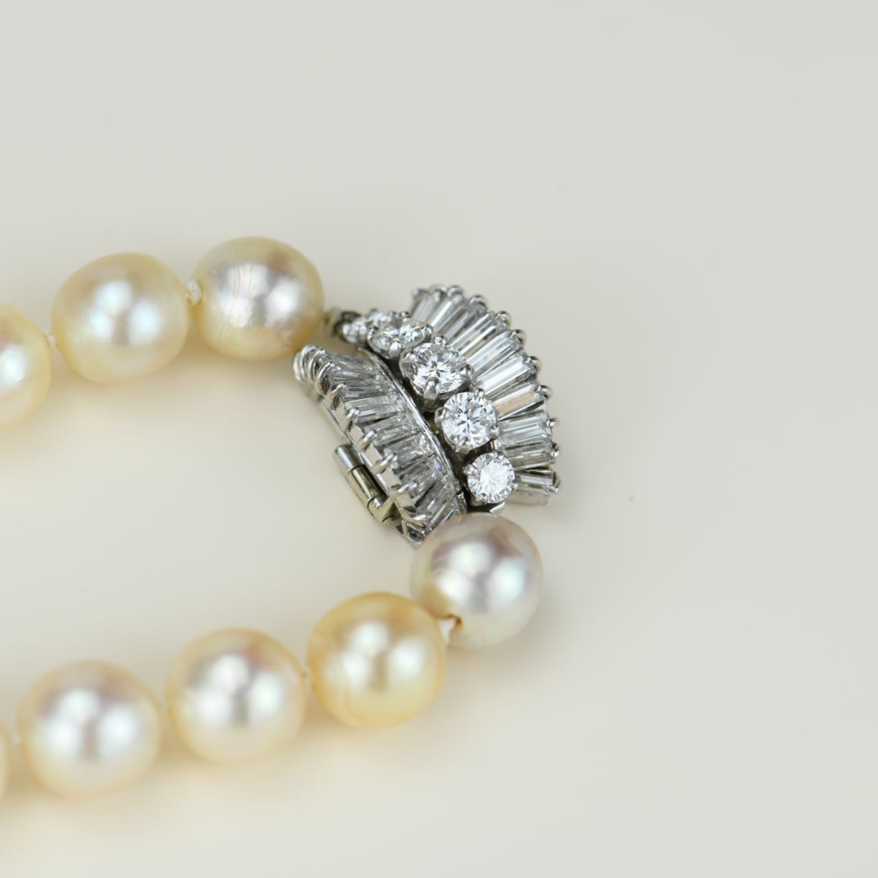 Boucheron Pearl and Diamond Platinum Necklace
