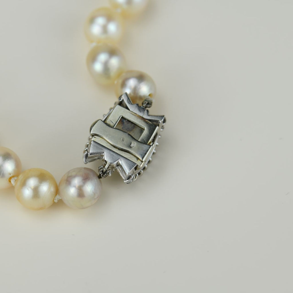 Boucheron Pearl and Diamond Platinum Necklace