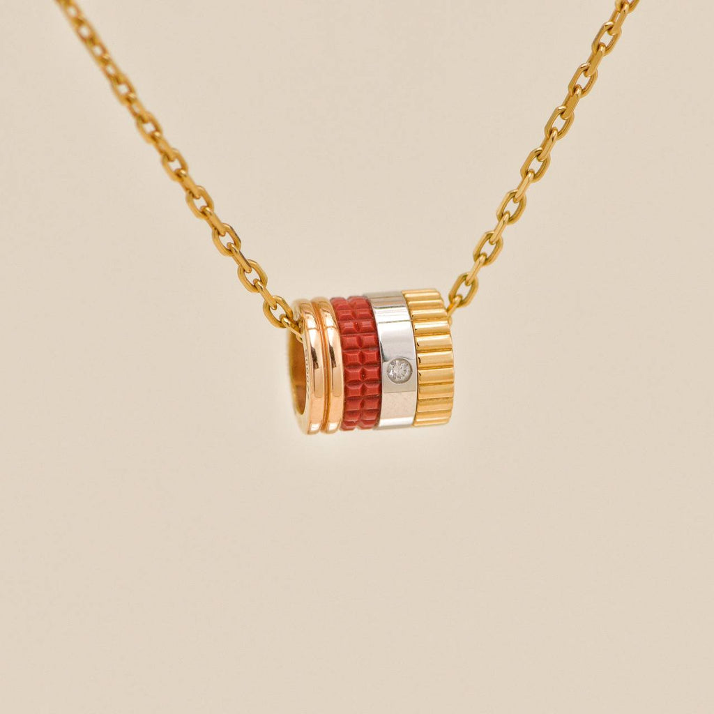 Boucheron Quatre Pendant Necklace Red Edition Mini
