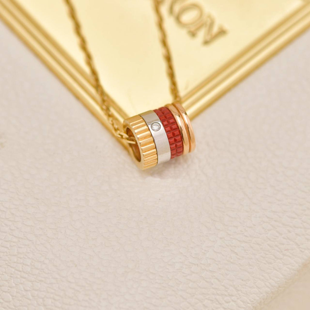 Boucheron Quatre Pendant Necklace Red Edition Mini