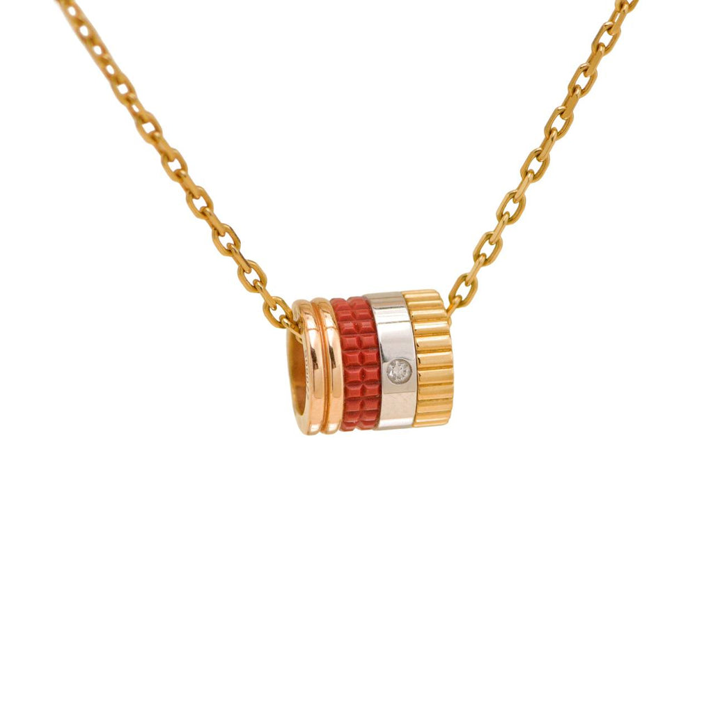 Boucheron Quatre Pendant Necklace Red Edition Mini