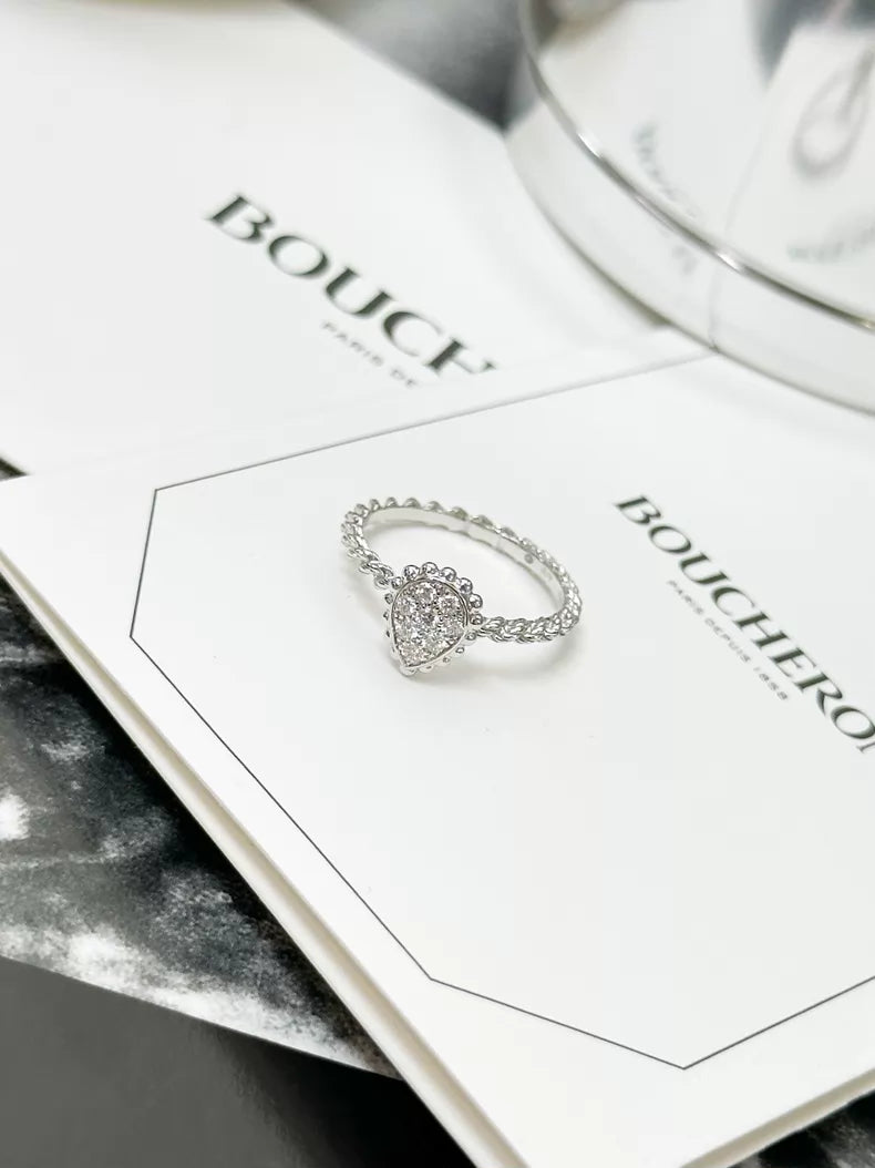Boucheron Serpent Boheme white gold full-diamond ring